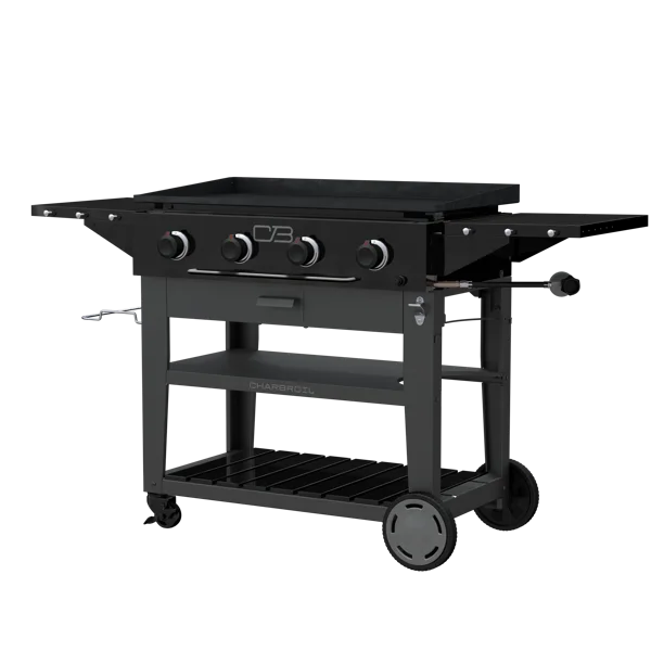 CHARBROIL 36IN PERFORMANCE SERIES PROPANE GAS GRIDDLE WITH CART 4 BURNER FLAT TOP GRILL
