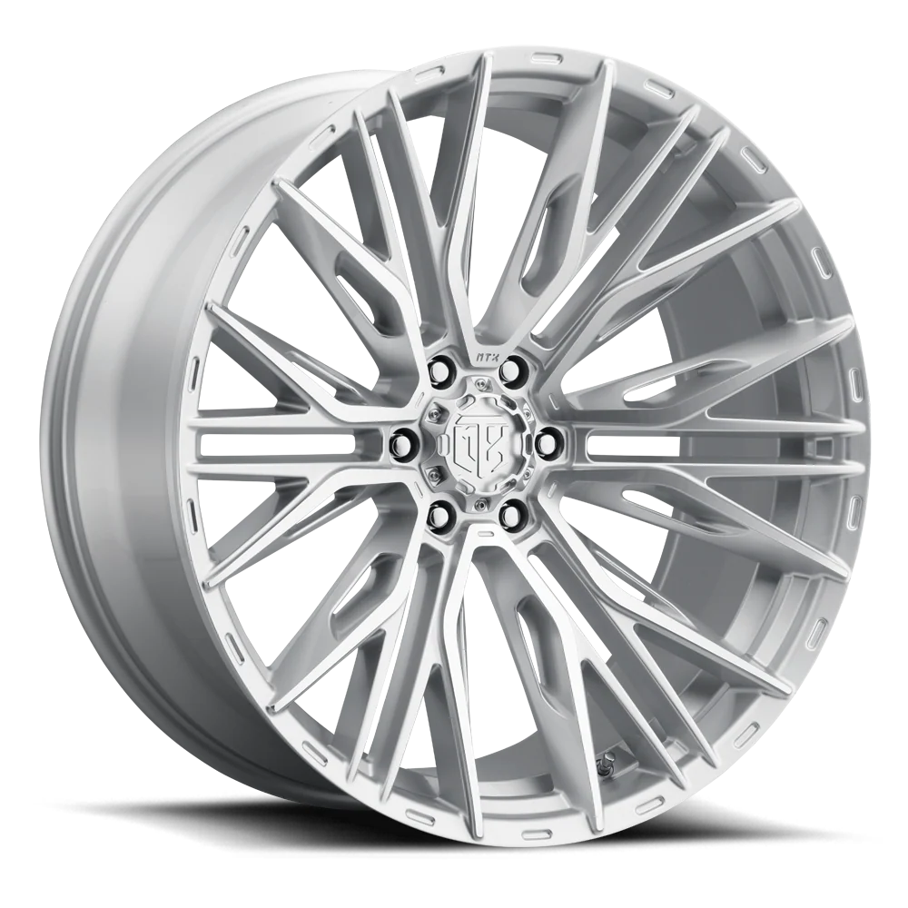 MTX Gangstar Silver Machined 20x10in / 6x135 BP / -18mm Offset / 87.1mm Bore