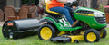 STEEL TOW ROLLER 24IN X 48IN 910 LB CAPACITY BLACK