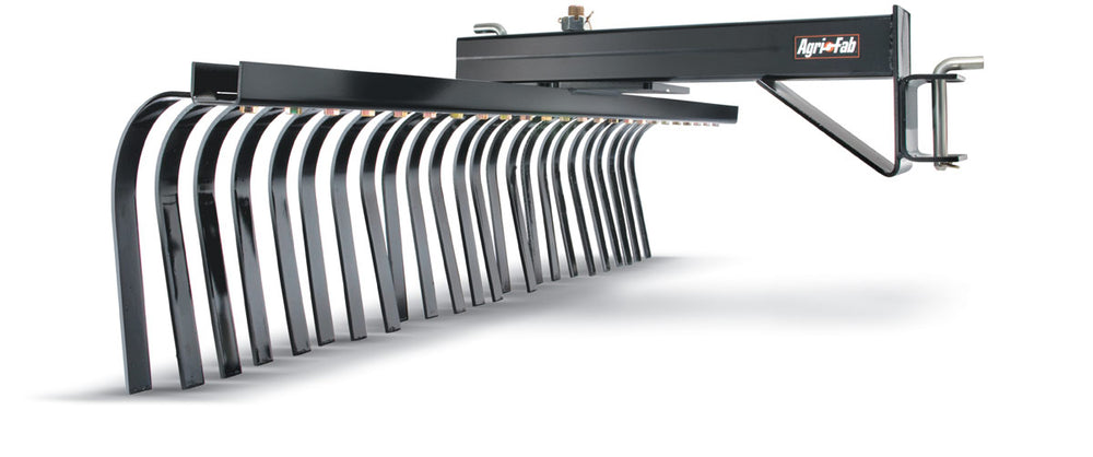 SLEEVE HITCH ROCK RAKE 1/4IN TANGS 48IN WORKING WIDTH BLACK