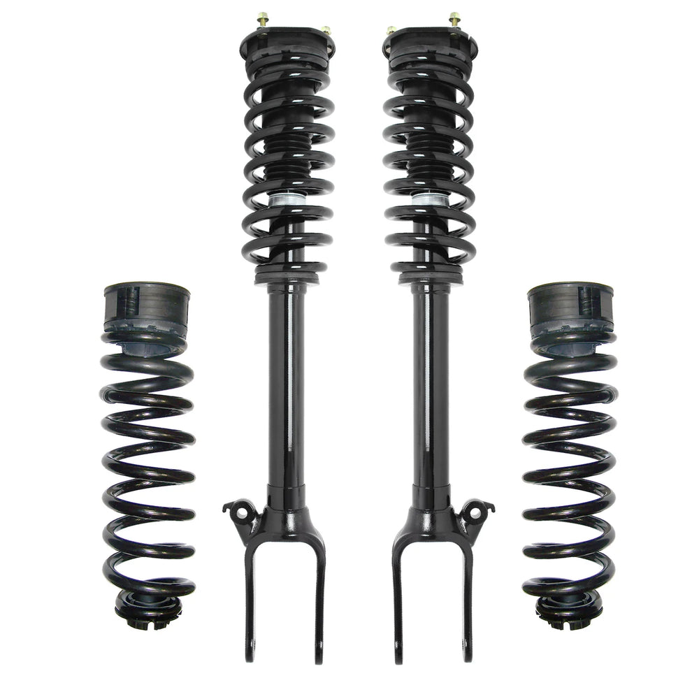 Unity Automotive 2 Front Complete Strut Assemblies 2 Rear Coil Springs 4 Isolators 4-61300c-30-512900