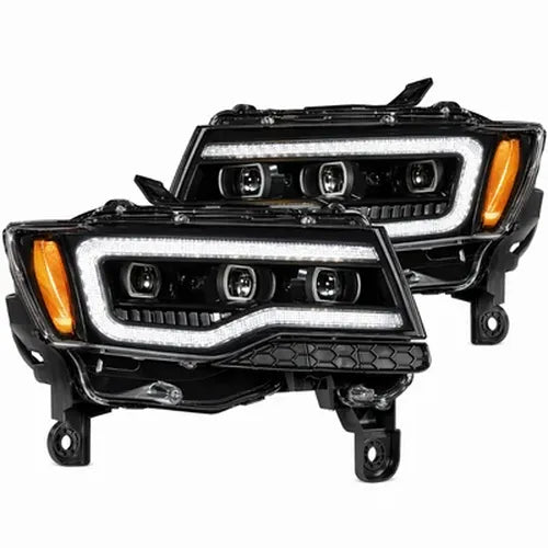 AlphaRex 14-21 Lexus GX470 PRO-Series LED Tail Lights - Alpha Black
