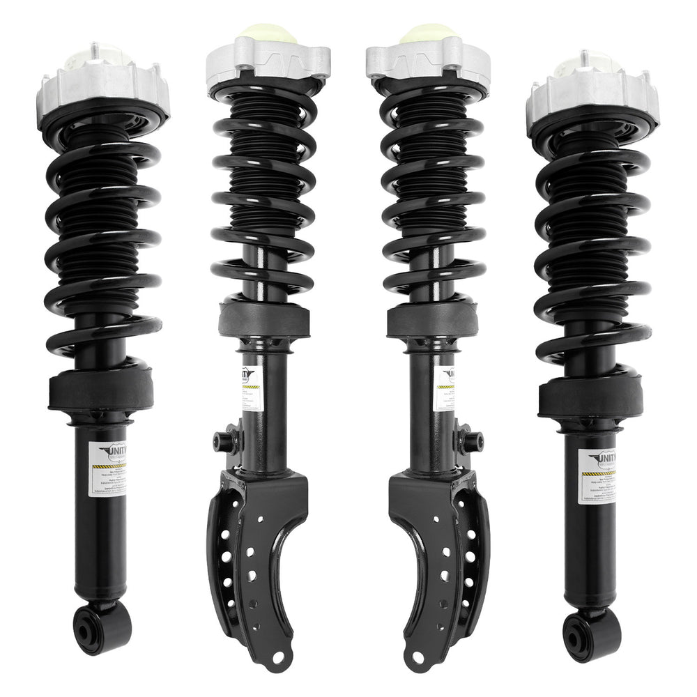 Unity Automotive 4 Front Rear Complete Strut Assemblies 4-11104-15240-001
