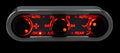 DCC DIGITAL CLIMATE CONTROL VINTAGE AIR GEN IV & V 3KNOB HORIZONTAL SILVER A