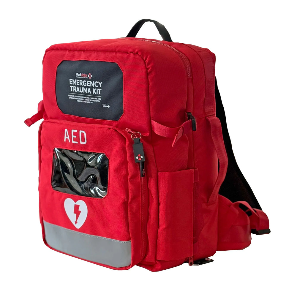 MODULATOR TRAUMA BACKPACK WITHOUT AED STANDARD RED BLACK