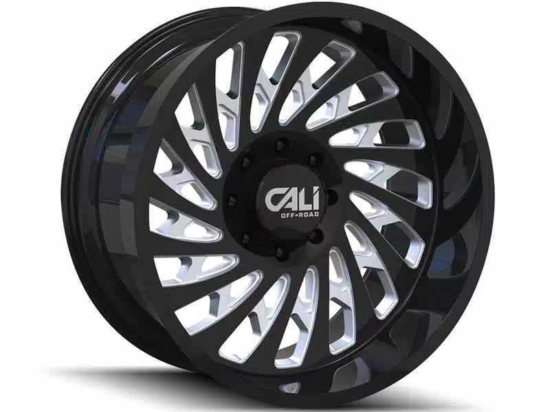 SWITCHBACK (9108) GLOSS BLACK/MILLED 20X10 8-165.1 -25MM 130.8MM