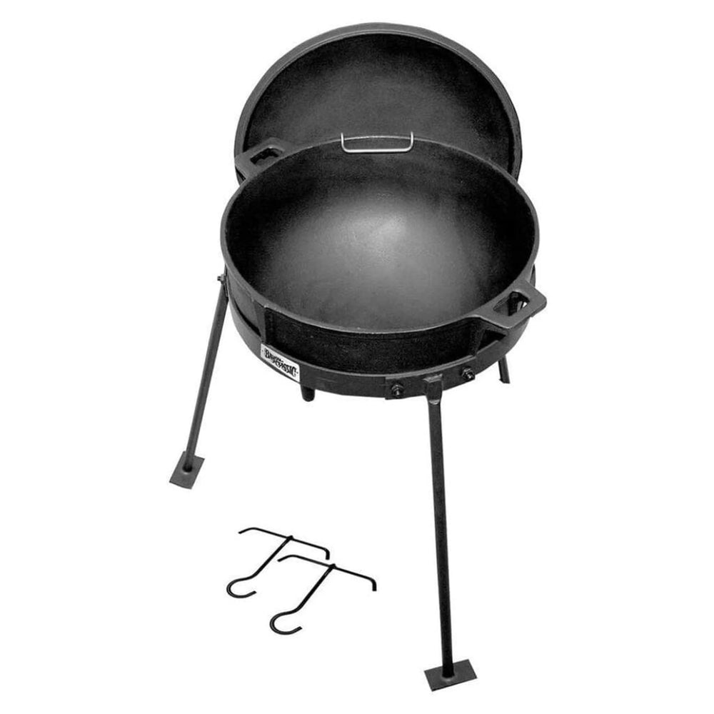7GAL JAMBALAYA KETTLE CAST IRON LID AND STAND