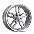 Ridler 608 20x10 / 5x120.65 BP / 0mm Offset / 72.62mm Hub Gloss Grey Milled Wheel