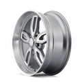 Ridler 608 20x10 / 5x120.65 BP / 0mm Offset / 72.62mm Hub Gloss Grey Milled Wheel