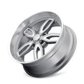 Ridler 608 20x10 / 5x120.65 BP / 0mm Offset / 72.62mm Hub Gloss Grey Milled Wheel