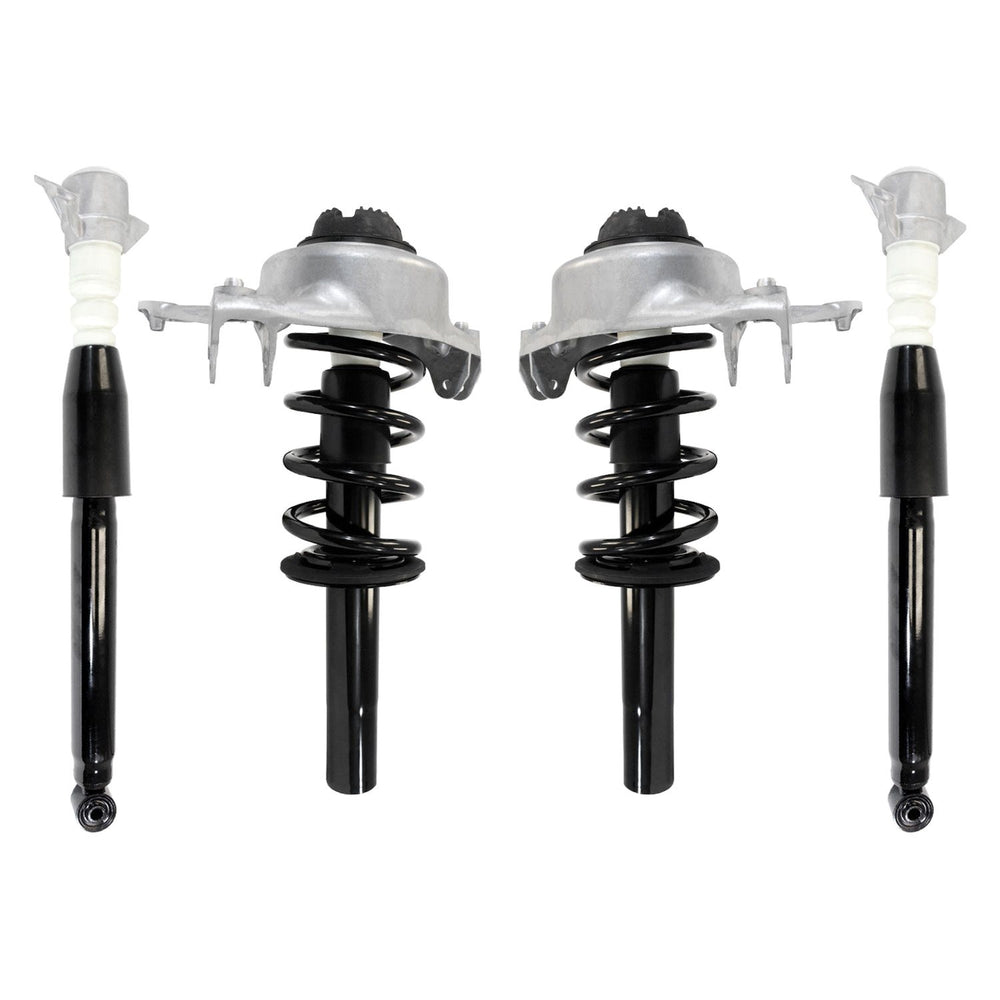 Unity Automotive 2 Front Complete Strut Assemblies 2 Rear Shock Absorbers 4-11427-257120-001