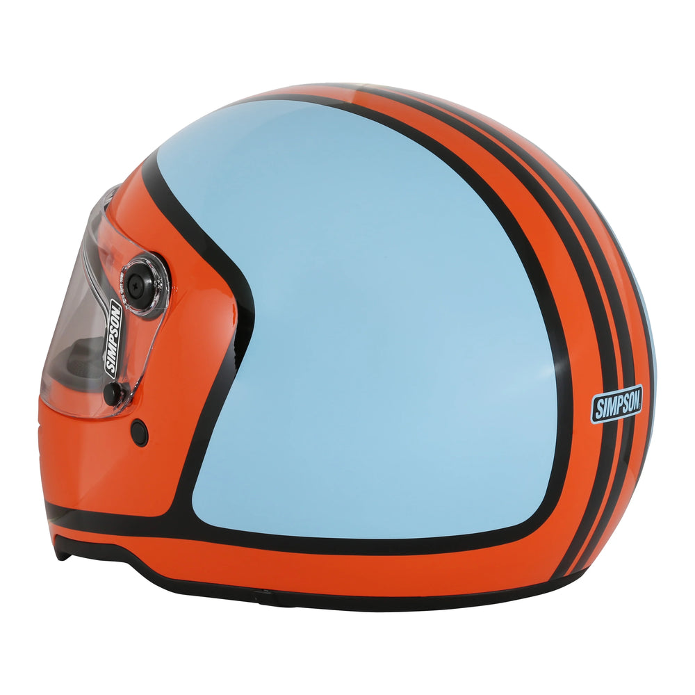 M62 BANDIT MOTORCYCLE HELMET HONDO GP MEDIUM ORANGE/BLUE