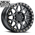 H601 RAPTURE 20X9 8X180 12MM ASPHALT (GLOSS BLACK)