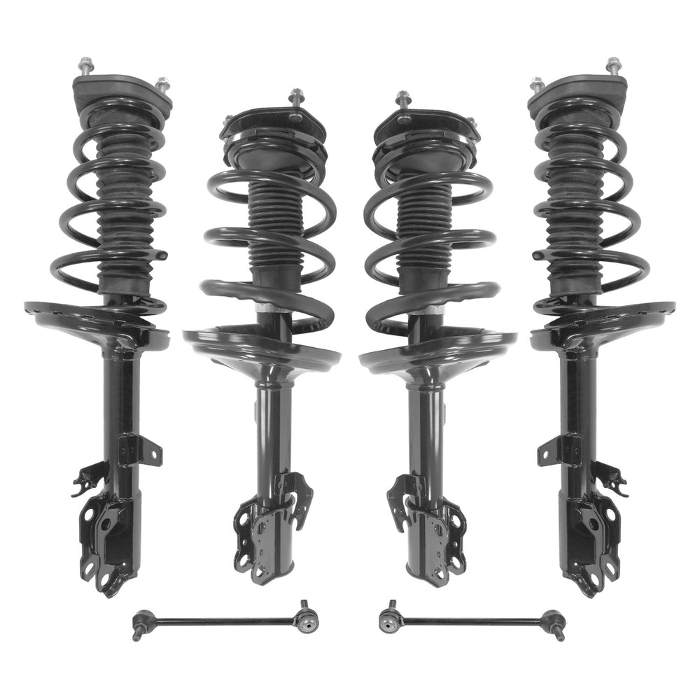 Unity Automotive 4 Front Rear Strut Assemblies 4-11727-16021-001