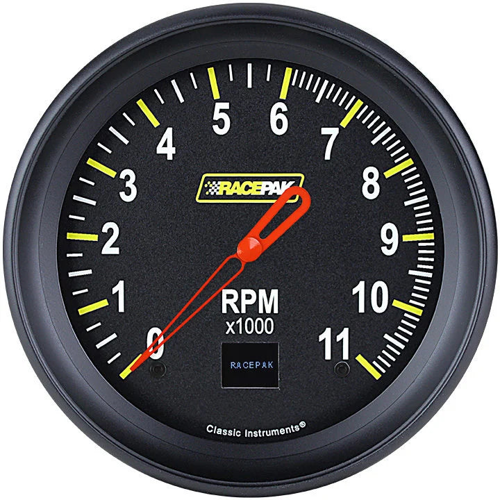 Classic Instruments 4 5/8 TACH BLACK BPF 250-CI-071BB