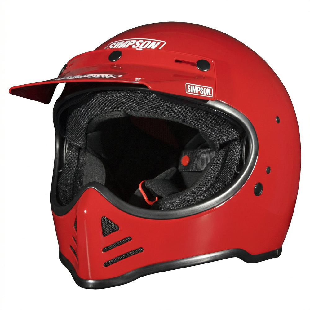 M52 BANDIT MOTORCYCLE HELMET SMALL VINTAGE RED