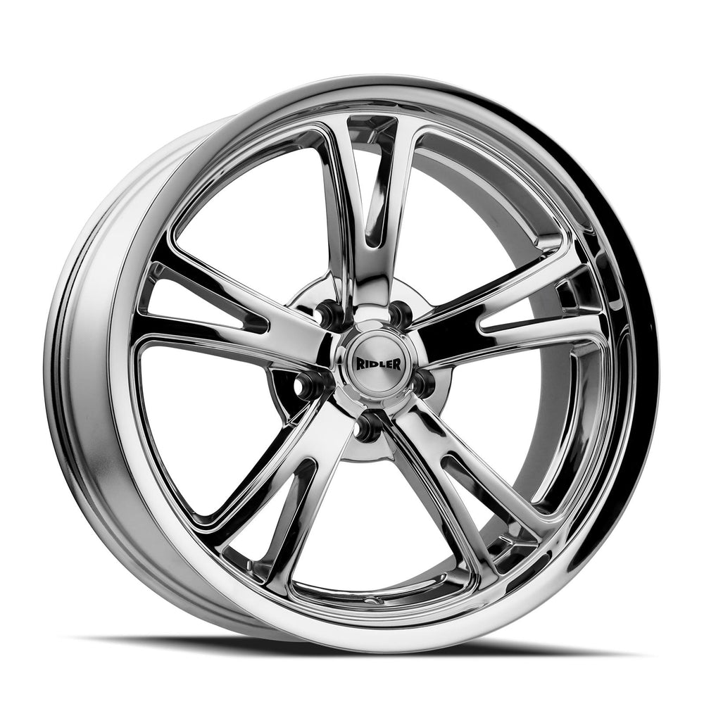 Ridler 606 17x7 / 5x120.65 BP / 0mm Offset / 83.82mm Hub Chrome Wheel