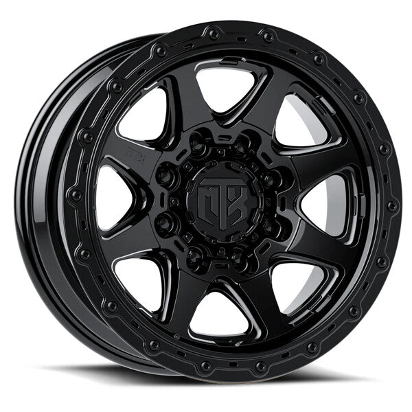 MTX Spitfire 8 Gloss Black 18x9in / 8x180 BP / 0mm Offset / 125.2mm Bore