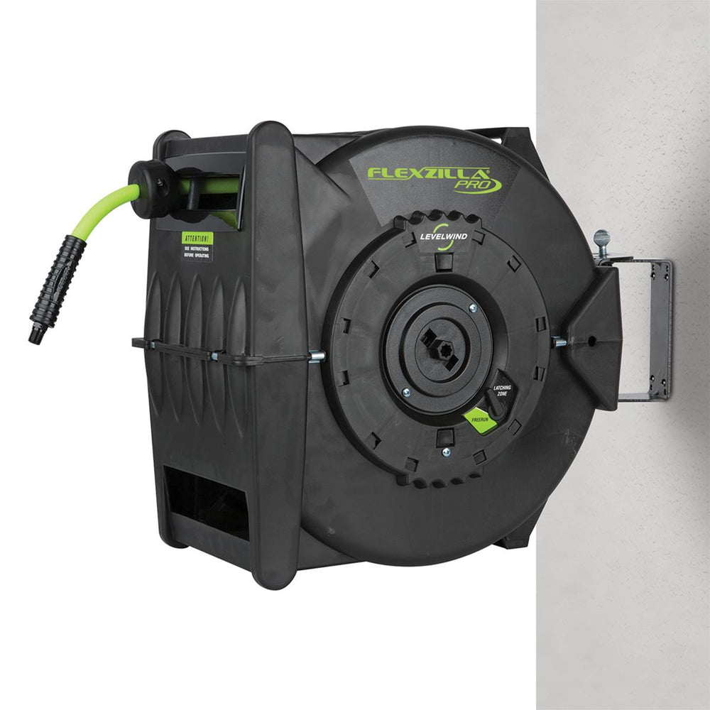 FZP RETRACTABLE AIR HOSE REEL W/ LEVELWIND 1/2IN 50FT