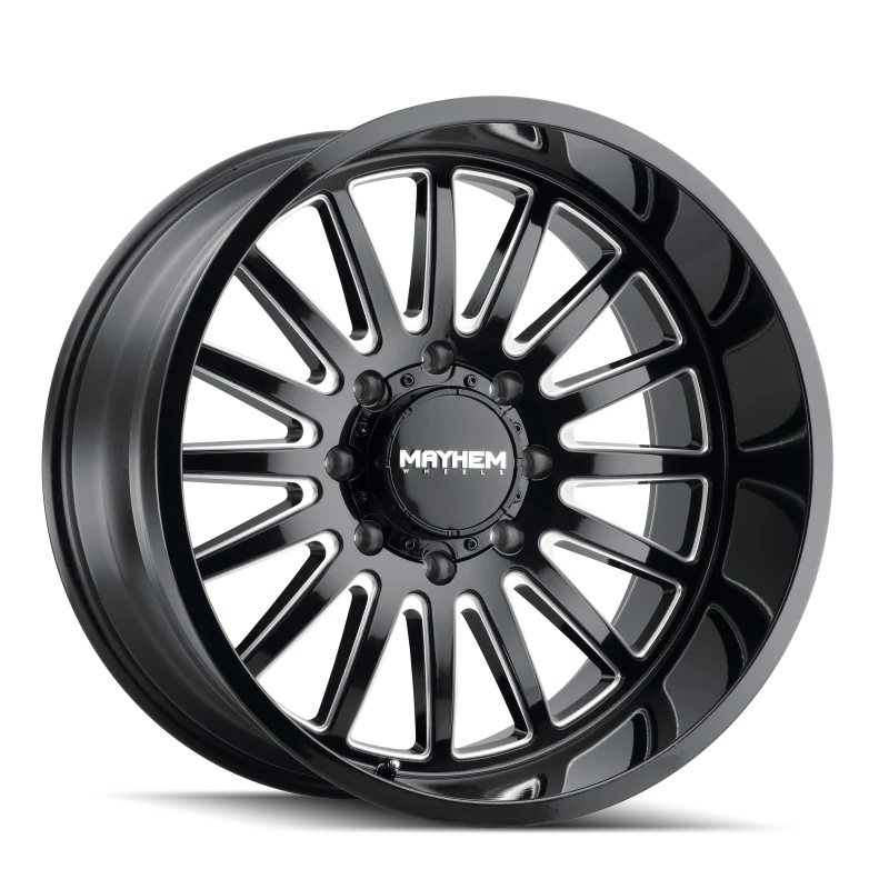 MAYHEM UTOPIA 8114 GLOSS BLACK MILLED 20X10 5-127 -19MM 71.5MM 8114-2173BM