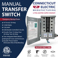 50A 10 CIRCUIT G2 MANUAL TRANSFER SWITCH