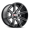ION 149 GLOSS BLACK MACHINED 20X9 8-165.1 -12MM 125.2MM 149-2981B