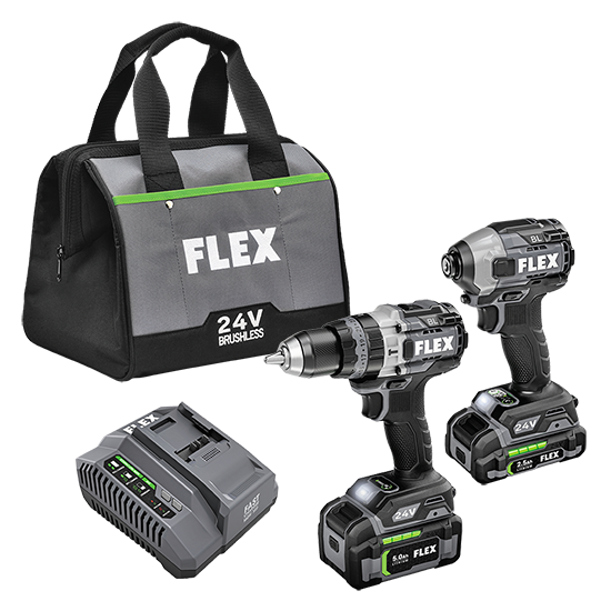 DRILL DRIVER W/ TURBO MODE AND QUICK EJECT IMPACT DRIVER KIT