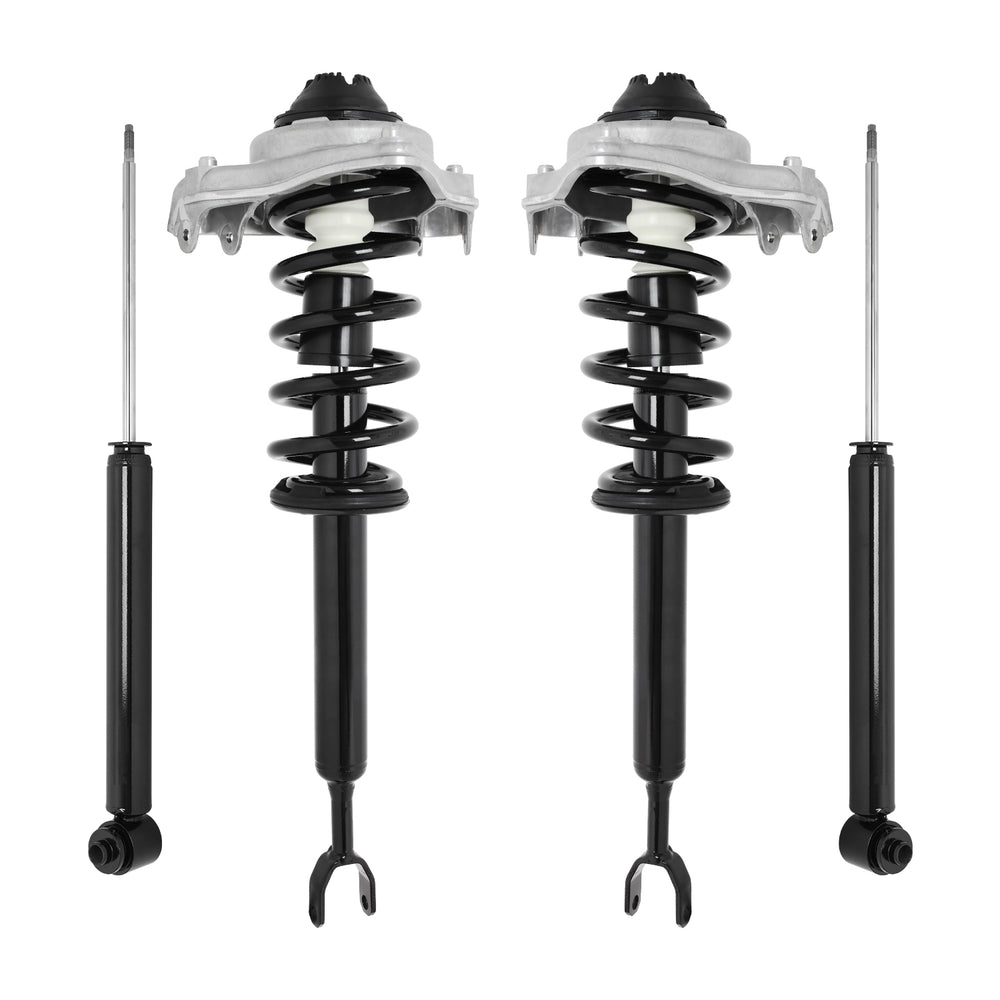 Unity Automotive 2 Front Complete Strut Assemblies 2 Rear Shock Absorbers 4-11230-257060-001