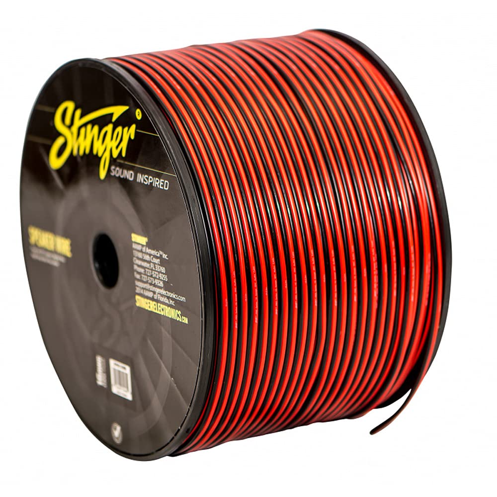 16 GA RED BLACK SPEAKER WIRE 1000FT