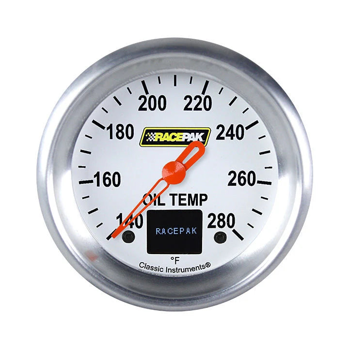 Classic Instruments 2 5/8 OIL TEMP WHITE APF 250-CI-328WA