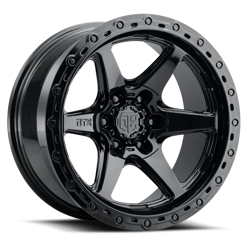 MTX Spitfire 6 Gloss Black 17x9in / 6x135 BP / -12mm Offset / 87.1mm Bore