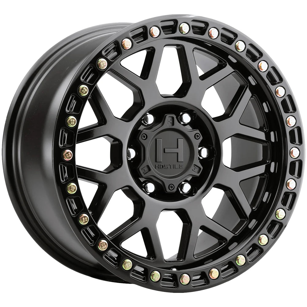 H601 RAPTURE 17X9 8X165.1 0MM ASPHALT (GLOSS BLACK)