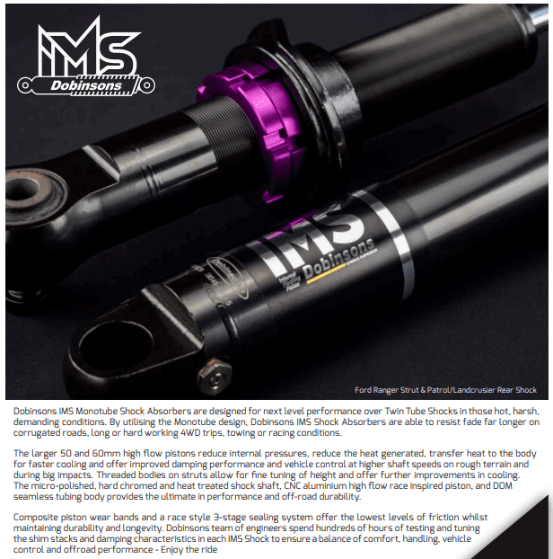Dobinsons Spring Suspension 2.6 IMS MONOTUBE SHOCK IMS45-60914