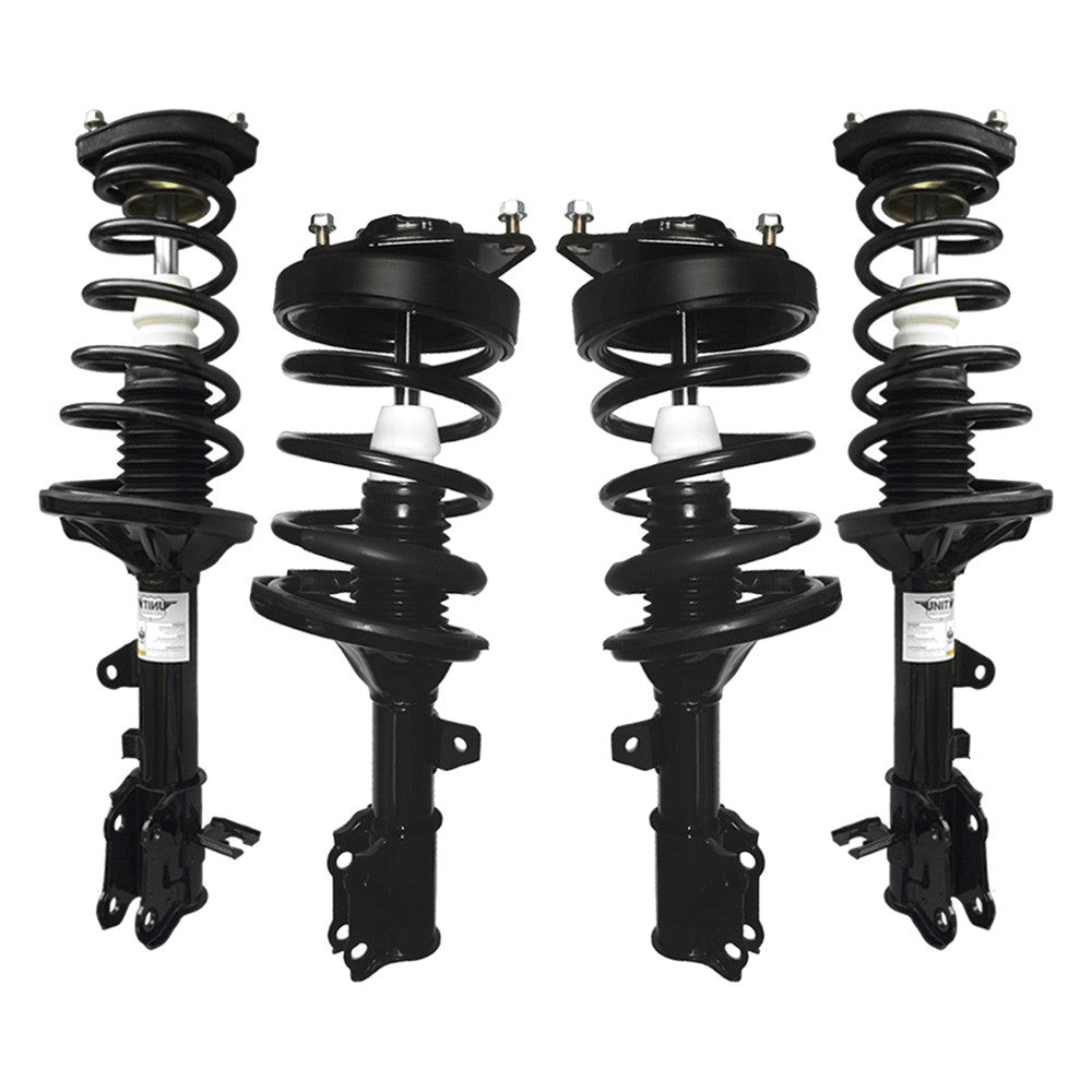 Unity Automotive 4 Front Rear Complete Strut Assemblies 4-11111-15081-001