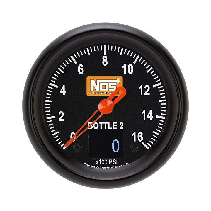 Classic Instruments 2 58 NITROUS PRESS 1600 PSI BTL 2 BLK NOS369VBBPF