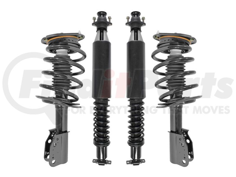 Unity Automotive 2 Front Complete Strut Assemblies 2 Front Coil Over Gas Shock Absorbers 4-11700-65200c-001