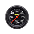 Classic Instruments 2 1/8 RACEPAK BLACK CYL HEAD TEMP RP197BBPF