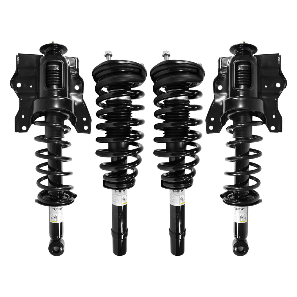 Unity Automotive 4 Front Rear Complete Strut Assemblies 4-11114-15071-001