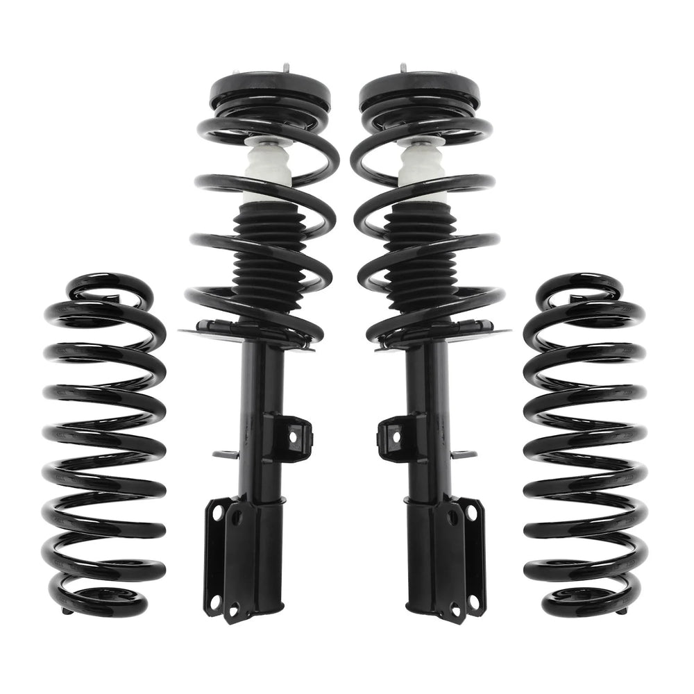 Unity Automotive 2 Front Complete Strut Assemblies 2 Rear Coil Springs 4 Isolators 4-31-125000-30-525000