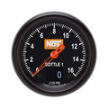 Classic Instruments 2 58 NITROUS PRESS 1600 PSI BTL 1 BLK NOS368VBBPF