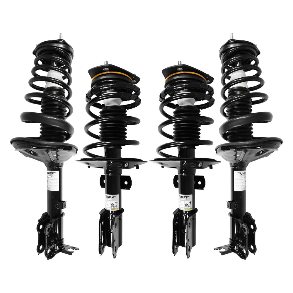 Unity Automotive 4 Front Rear Complete Strut Assemblies 4-11024-15311-001