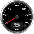 4in GPS Speedo 120mph Black Face