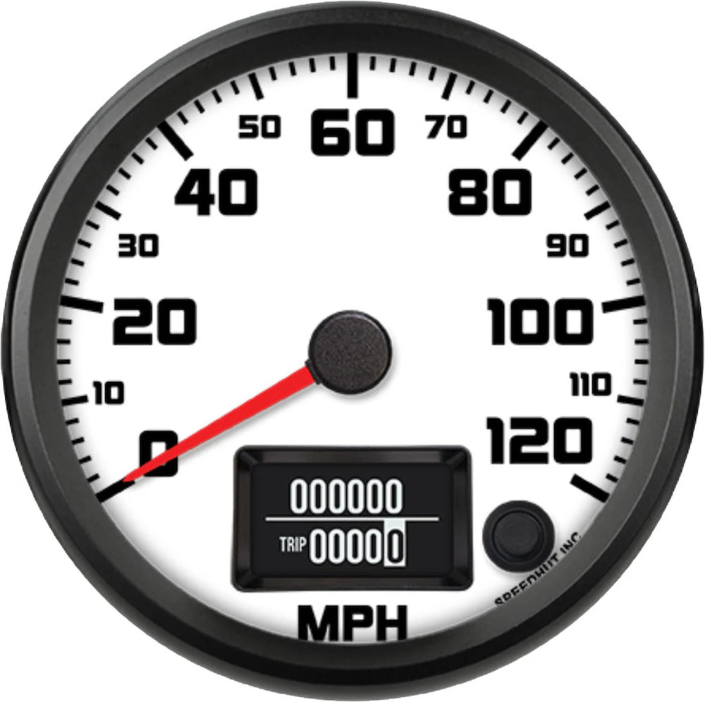 4in GPS Speedo 120mph Black Face