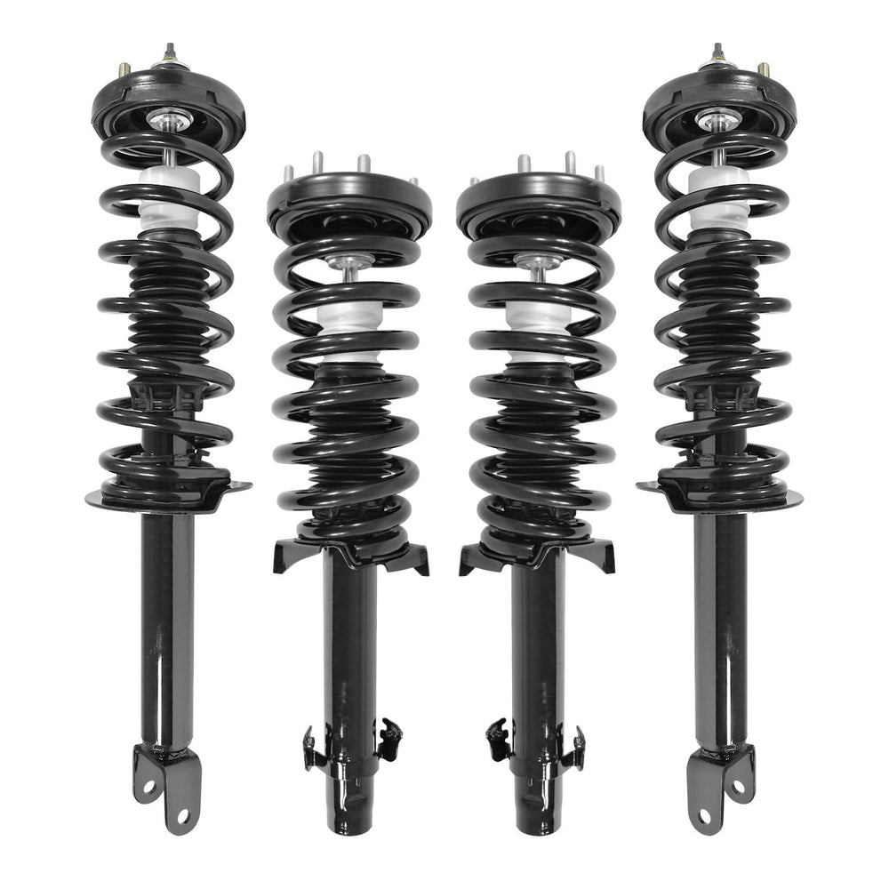 Unity Automotive 4 Front Rear Strut Assemblies 4-11235-15180-001