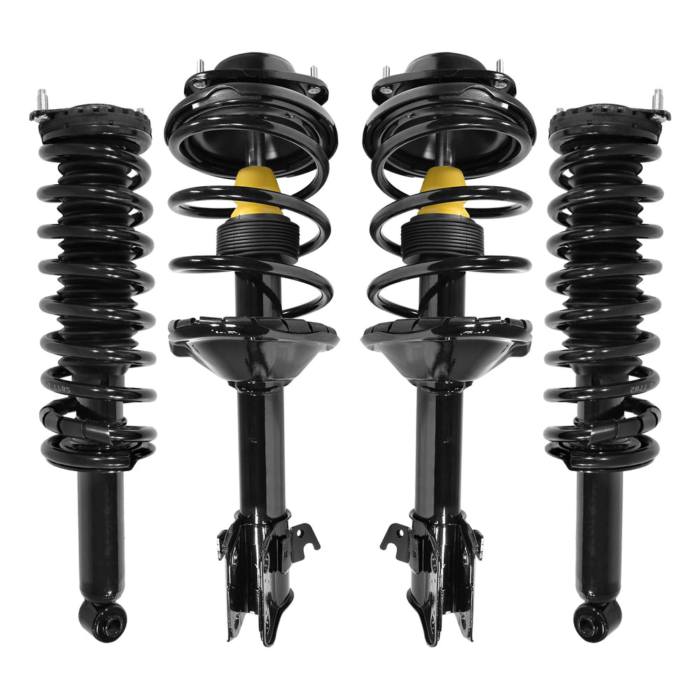 Unity Automotive 4 Front Rear Strut Assemblies 4-11853-15870-001