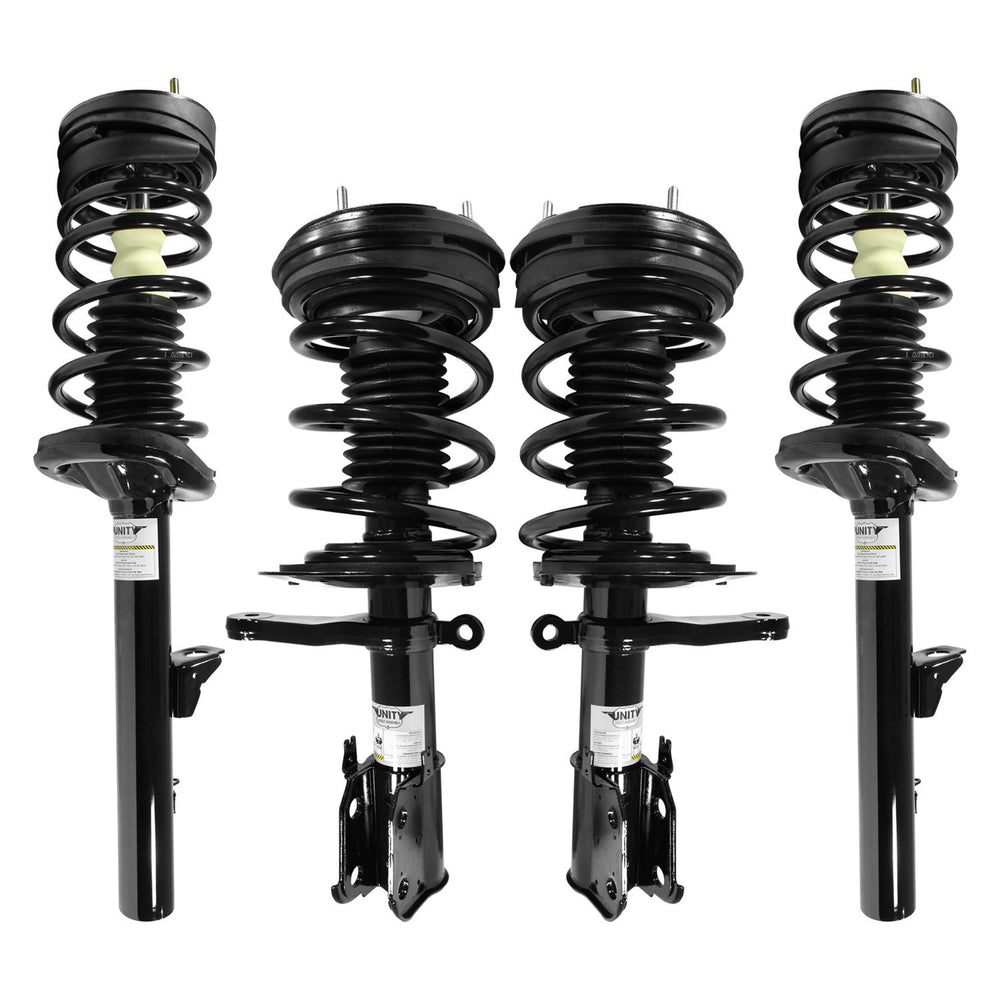 Unity Automotive 4 Front Rear Complete Strut Assemblies 4-11171-15170-001