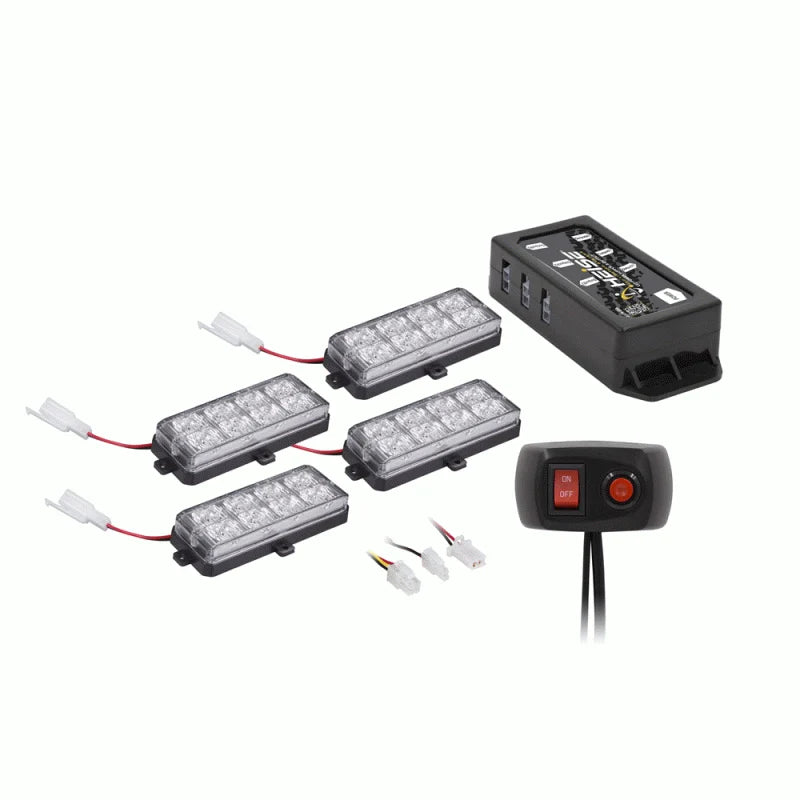 GRILLE STROBE KIT WHITE MUNICIPALITY SERIES