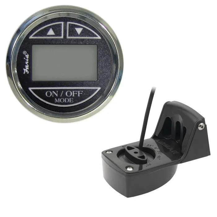 FARIA CHESAPEAKE DIGITAL DEPTH SOUNDER GAUGE BLACK