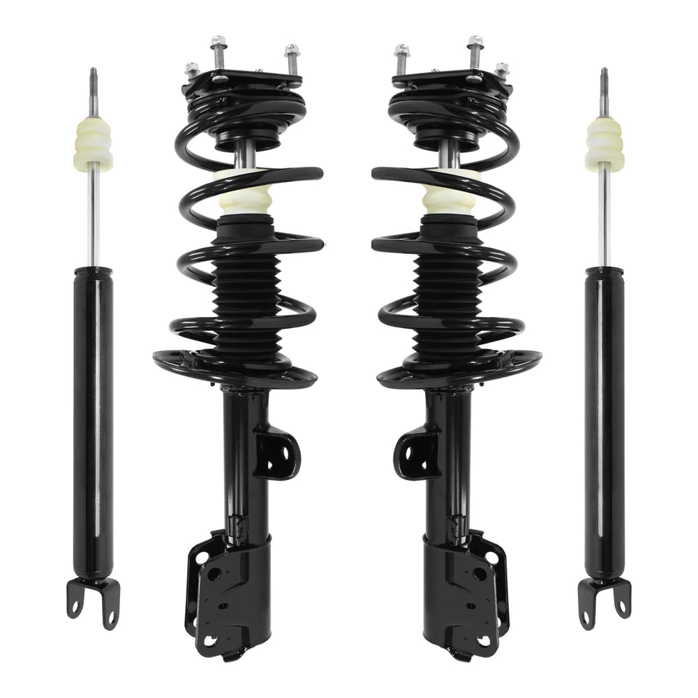 Unity Automotive 2 Front Complete Strut Assemblies 2 Rear Shock Absorbers 4-13111-259140-001