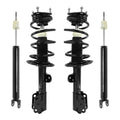 Unity Automotive 2 Front Complete Strut Assemblies 2 Rear Shock Absorbers 4-13111-259140-001